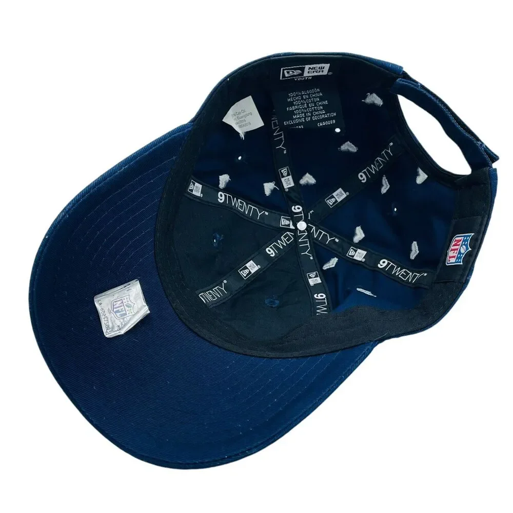 Girls Dallas Cowboys New Era Navy Hearts 9TWENTY Adjustable Hat